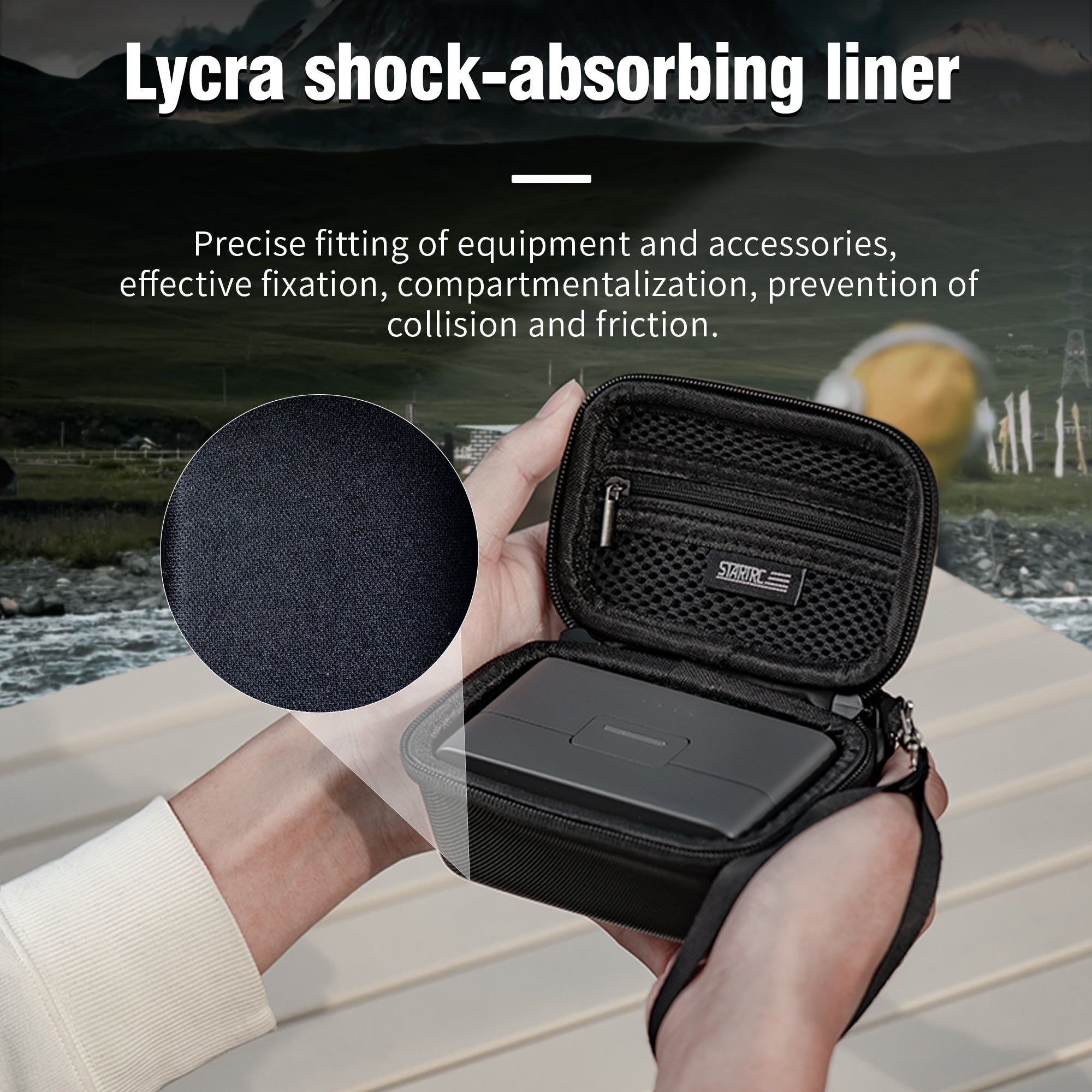 STARTRC 1137446 Storage Bag for DJI Mic 2 Wireless Microphone PU Carrying Case - Black STARTRC 1137446 Storage Bag for DJI Mic 2 Wireless Microphone PU Carrying Case - Black
